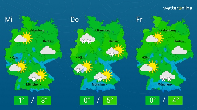 Nach Schnee ruhiges Winterwetter