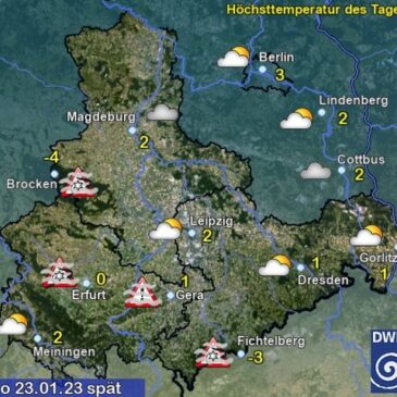 Sachsen-Anhalt Wetter am Montag