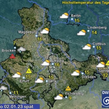 Sachsen-Anhalt Wetter am Montag