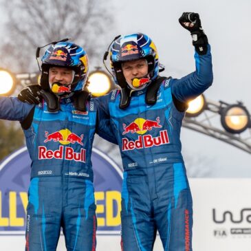 Ott Tänak und M-Sport Ford feiern sensationellen Sieg bei der WM-Rallye Schweden