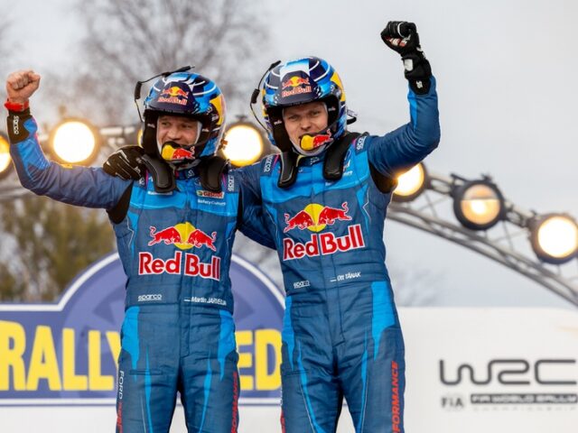 Ott Tänak und M-Sport Ford feiern sensationellen Sieg bei der WM-Rallye Schweden