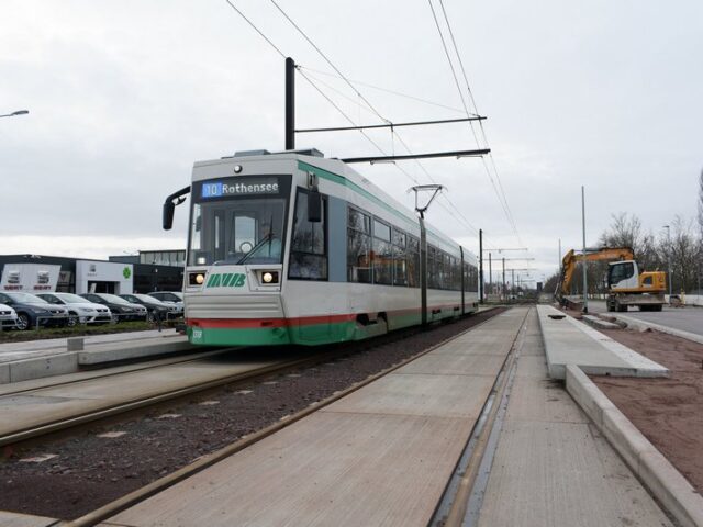 Neubau Straßenbahnstrecke Rothensee: Beginn neuer Etappe