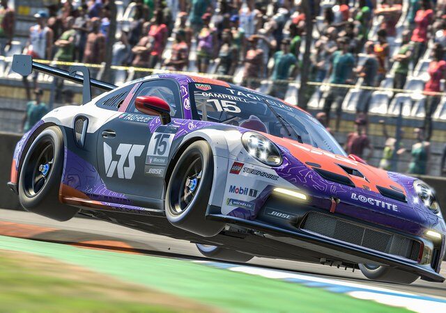 Rennen, Porsche TAG Heuer Esports Supercup 2023, Lauf 1, Hockenheim (D): Zac Campbell sichert sich beim PESC-Saisonauftakt den Sieg im Hauptrennen