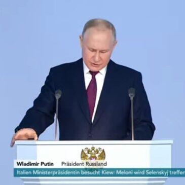 Lage der Nation: Rede von Russlands Präsident Wladimir Putin vor Staatsduma und Föderationsrat