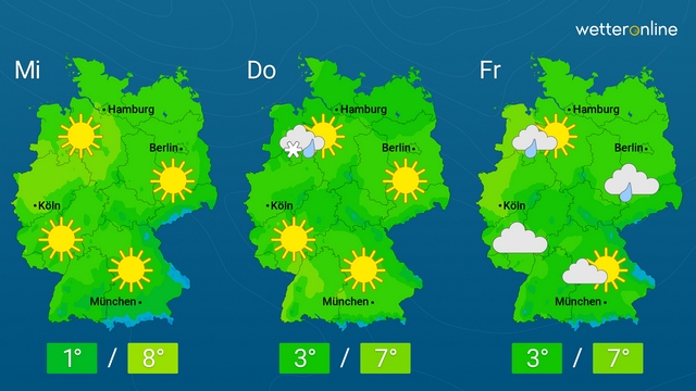 Trotz Hoch bald wieder mehr Wolken