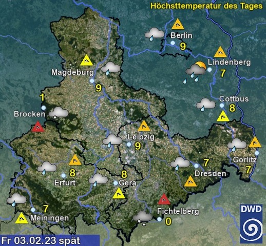 Sachsen-Anhalt Wetter am Freitag