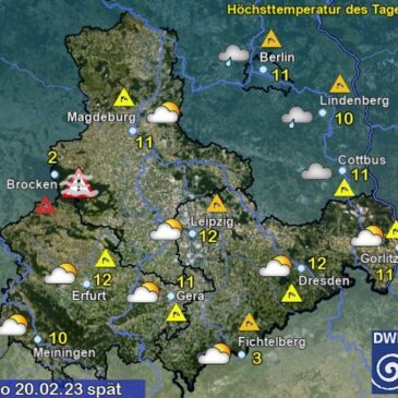 Sachsen-Anhalt Wetter am Montag
