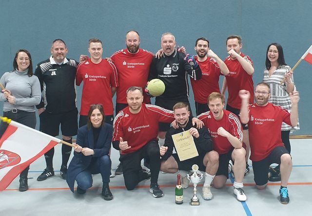 Landkreis Börde gewinnt den „Hallenfussball-Behördencup“ 2023