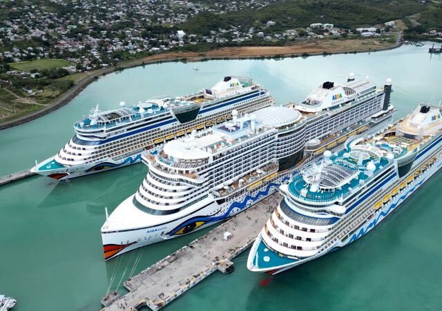 AIDA: Dreifachanlauf in St Johns Antigua