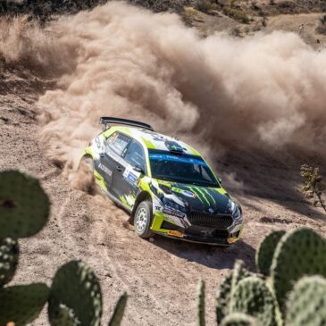 Rallye Mexiko: Dreifachsieg für Škoda Piloten in der WRC2 mit Teamneuling Gus Greensmith an der Spitze