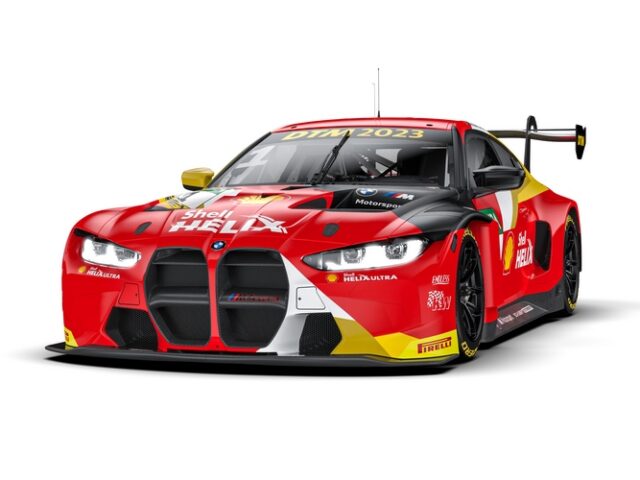 DTM: BMW M4 GT3 Designs in den Farben der BMW M Motorsport Partner RoboMarkets, Schaeffler und Shell