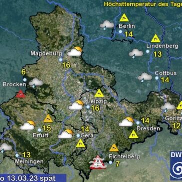 Sachsen-Anhalt Wetter am Montag