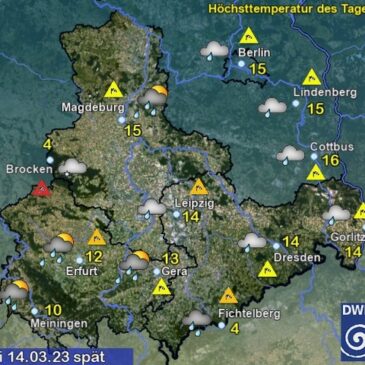 Sachsen-Anhalt Wetter am Dienstag