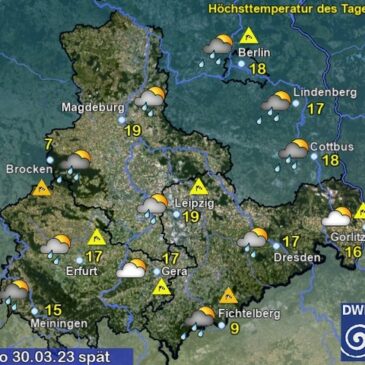 Sachsen-Anhalt Wetter am Donnerstag