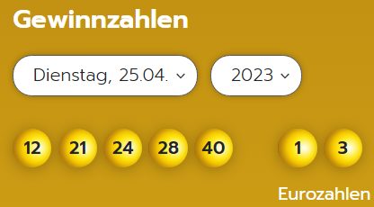 Eurojackpot: Zahlen & Quoten (Dienstags-Ziehung)