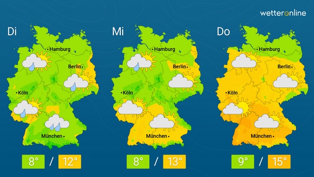 Von Frost bis 15 Grad alles dabei