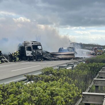 Tragischer Lkw Unfall auf der A14