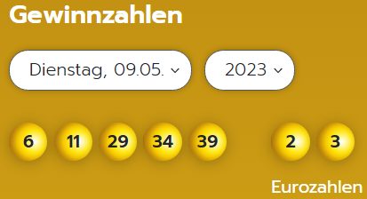 Eurojackpot: Zahlen & Quoten (Dienstags-Ziehung)