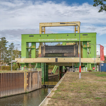 Großes Familienfest am Schiffshebewerk / Am 18. Juni Drachenboot-Tauziehen im Trog des technischen Denkmals