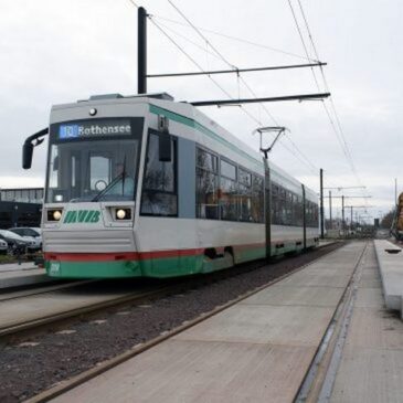 Neubau Straßenbahnstrecke Rothensee: Beginn neuer Bauphase