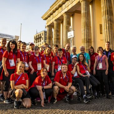 Ministerpräsident Haseloff empfängt Special-Olympic-Teilnehmer aus Sachsen-Anhalt in der Staatskanzlei