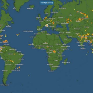 Gewitter in Echtzeit verfolgen – Weltweites BlitzRadar