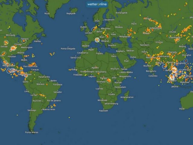 Gewitter in Echtzeit verfolgen – Weltweites BlitzRadar