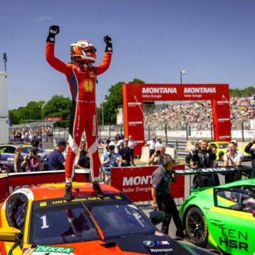 Pole, Sieg und Tabellenführung: Sheldon van der Linde (Schubert Motorsport) triumphiert auf den Straßen von Nürnberg