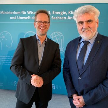 Energieminister Willingmann empfängt Bundesnetzagentur-Chef Müller in Magdeburg