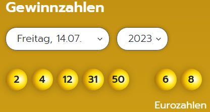 Eurojackpot: Zahlen & Quoten (Freitags-Ziehung)