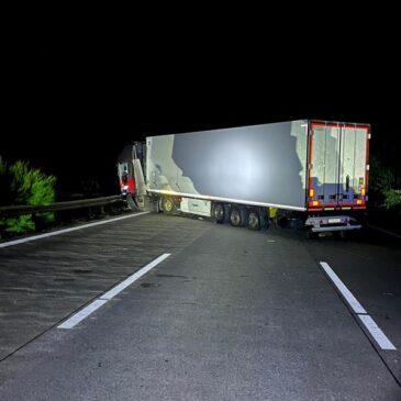 Lkw-Unfall auf der A2