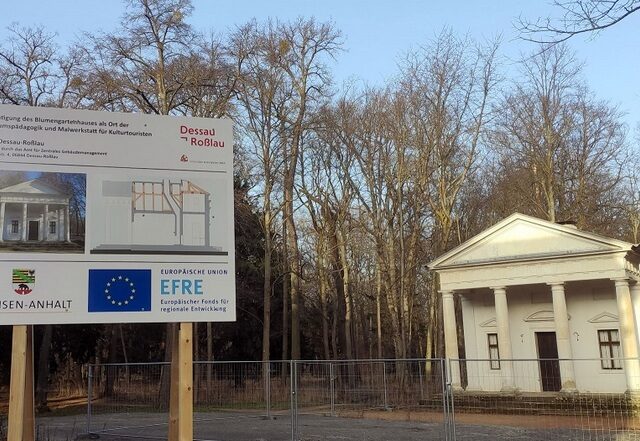 Kulturminister Robra bei Eröffnung des Blumengartenhauses