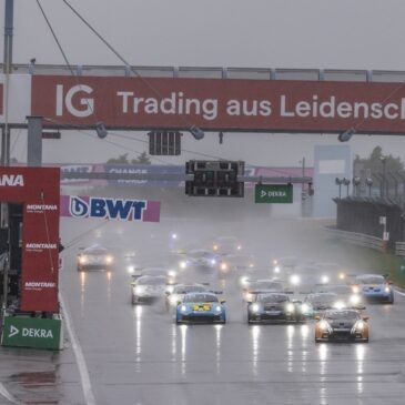Rennen 2, Porsche Carrera Cup Deutschland, Runde 4, Nürburgring (D): Larry ten Voorde gewinnt Regenrennen in der Eifel