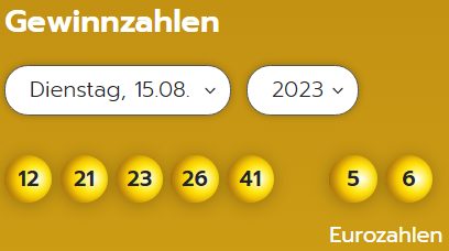 Eurojackpot: Zahlen & Quoten (Dienstags-Ziehung)