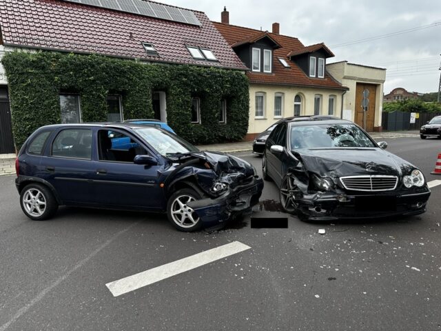 Unfall beim Linksabbiegen