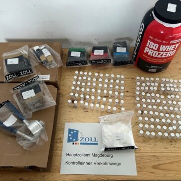 Dopingsünder mit Amphetaminen erwischt / Zöllner entdecken neben Dopingmitteln noch Amphetamine