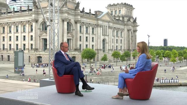 CDU-Chef Friedrich Merz im ARD-Sommerinterview