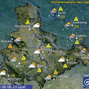 Sachsen-Anhalt Wetter am Dienstag