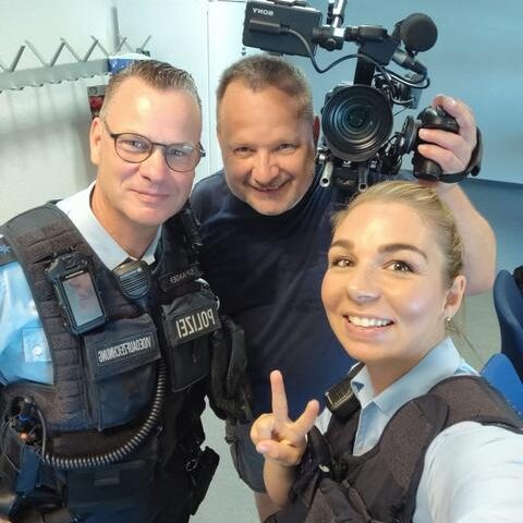 Streifenbegleitung: Bundespolizisten mit einer Wochenserie bei MDR um 4