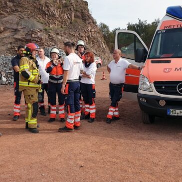 I.K.A.R.U.S Day: Großeinsatz im Steinbruch für Feuerwehren und Malteser Rettungsdienst im Harz