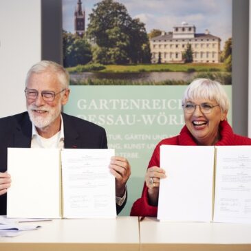 150 Mio. Euro für Sonderinvestitionsprogramm Gartenreich / Kulturstaatsministerin Roth und Kulturminister Robra unterzeichnen Vereinbarung