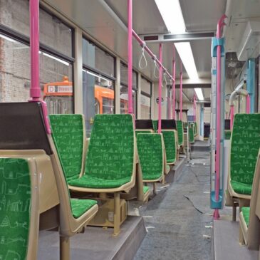 Neue Sitzpolster für die Straßenbahn: Einzigartiges Design nun auch in der Tram
