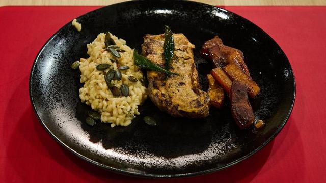 Die Küchenschlacht: Steak d’oignon mit Gorgonzola-Risotto vom 20.10.2023