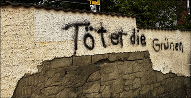 Wand mit Graffiti besprüht – Polizei sucht Zeugen