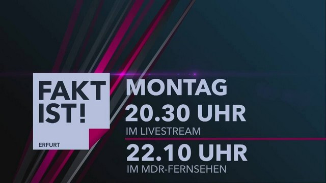 MDR-Talk „Fakt ist!“ zum Thema: „Überfordert und überbelegt – Wie weiter in der Migrationspolitik“