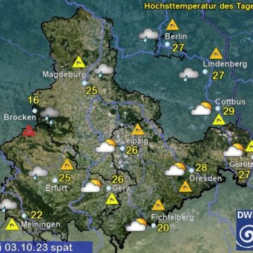 Sachsen-Anhalt Wetter am Dienstag