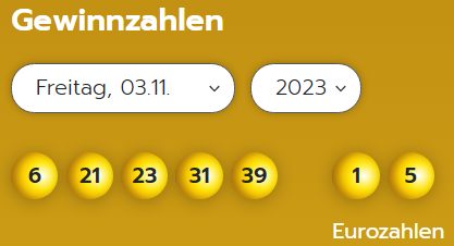 Eurojackpot: Zahlen & Quoten der Freitags-Ziehung / 1x 72.445,60 Euro gehen nach Sachsen-Anhalt