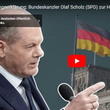Livestream ab 10:00 Uhr: Regierungserklärung von Bundeskanzler Olaf Scholz (SPD) zur Haushaltslage | 139. Bundestagssitzung