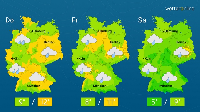 Nasskalt und meist trüb