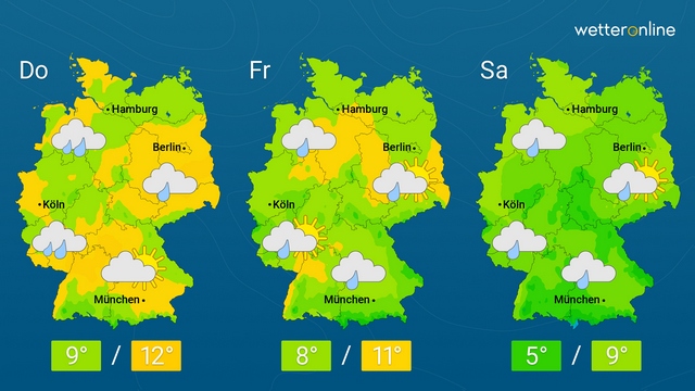 Nasskalt und meist trüb